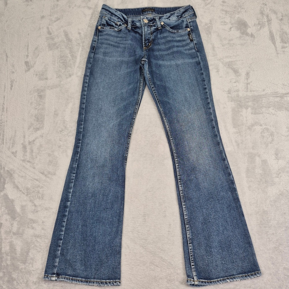 Silver Jeans Co Suki Bootcut Blue Denim Jeans Medium Wash W26 (29) L93719SCP298